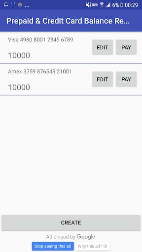 Run android online APK Prepaid & Credit Card Balance Recorder from MyAndroid or emulate Prepaid & Credit Card Balance Recorder using MyAndroid