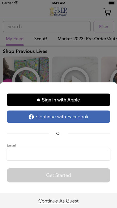 Emulate iPhone app Prep Obsessed using MyAndroid