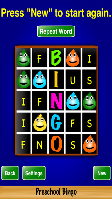 Emulate iPhone app Preschool Bingo using MyAndroid Emulate iPhone app Preschool Bingo using MyAndroid