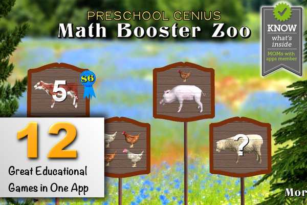 Emulate Android APK Preschool Math Booster Zoo