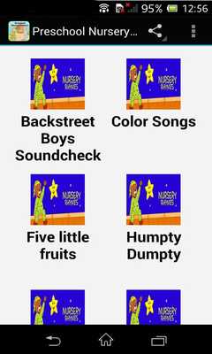 Emulate Android APK Preschool nursery rhymes