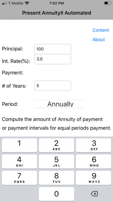 Emulate iPhone app Present AnnuityII Automated using MyAndroid