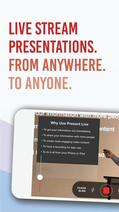 Emulate iPhone app Present Live using MyAndroid