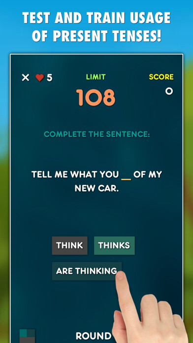 Run android online APK Present Tenses Grammar Test from MyAndroid or emulate Present Tenses Grammar Test using MyAndroid