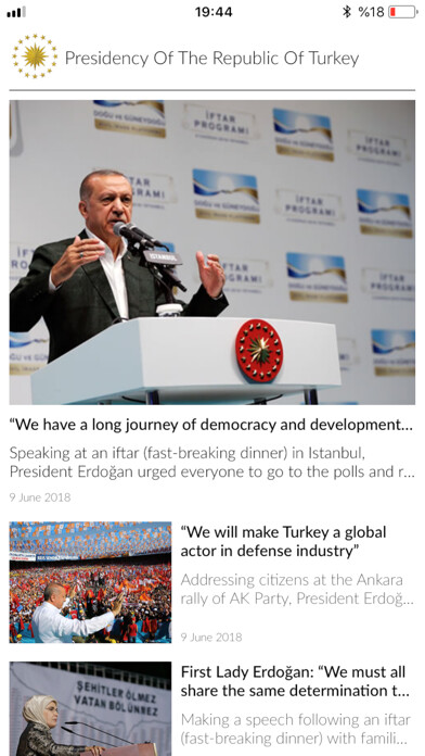 Emulate iPhone app Presidency of Rep. of Turkey using MyAndroid Emulate iPhone app Presidency of Rep. of Turkey using MyAndroid