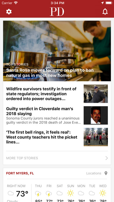 Emulate iPhone app Press Democrat News using MyAndroid Emulate iPhone app Press Democrat News using MyAndroid