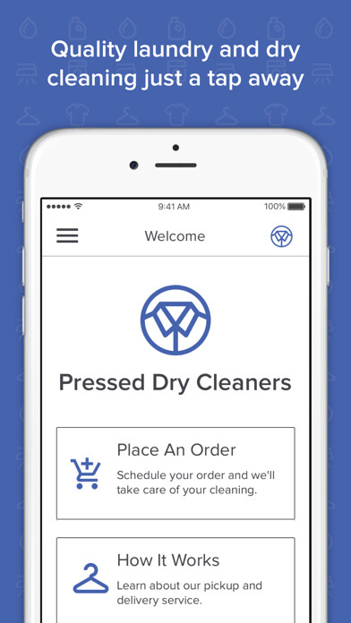 Emulate iPhone app Pressed Dry Cleaners using MyAndroid Emulate iPhone app Pressed Dry Cleaners using MyAndroid