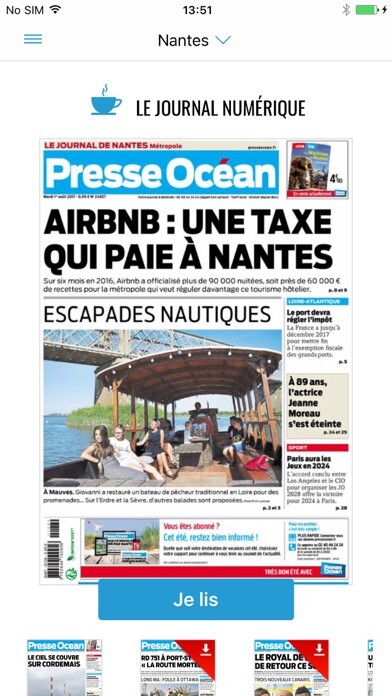 Emulate iPhone app Presse Océan - Journal using MyAndroid Emulate iPhone app Presse Océan - Journal using MyAndroid