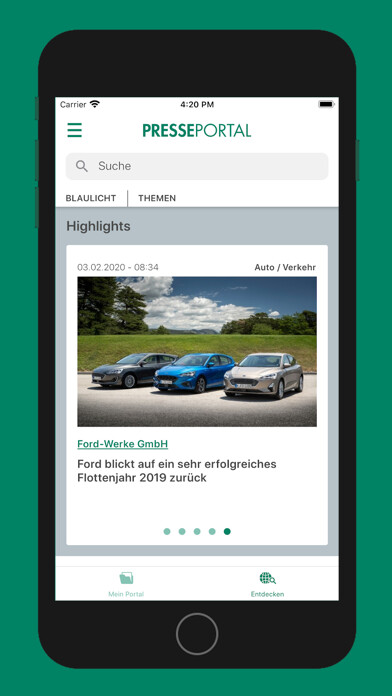 Emulate iPhone app Presseportal using MyAndroid Emulate iPhone app Presseportal using MyAndroid
