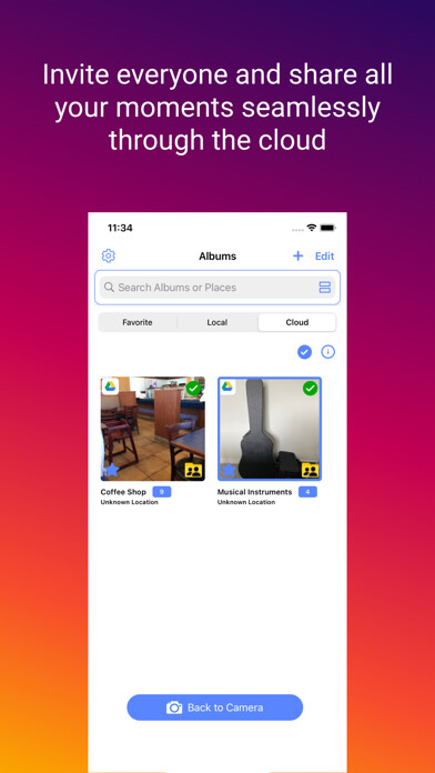 Emulate iPhone app Presto Album! Lite using MyAndroid