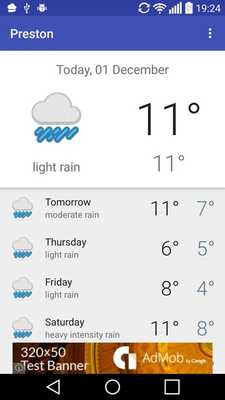 Emulate Android APK Preston, GB - weather Emulate Android APK Preston, GB - weather