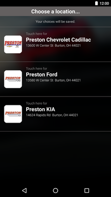 Emulate Android APK Preston Superstore DealerApp