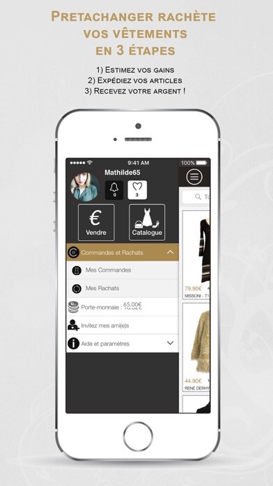 Emulate iPhone app Pretachanger - Vide-Dressing using MyAndroid