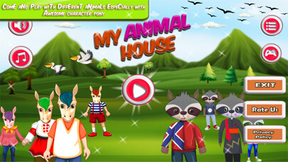 Emulate iPhone app Pretend My Squirrel Pet Care using MyAndroid