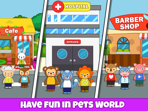 Run android online APK Pretend Pet Hospital Town Life from MyAndroid or emulate Pretend Pet Hospital Town Life using MyAndroid