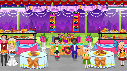 Emulate iPhone app Pretend Town Wedding Party using MyAndroid
