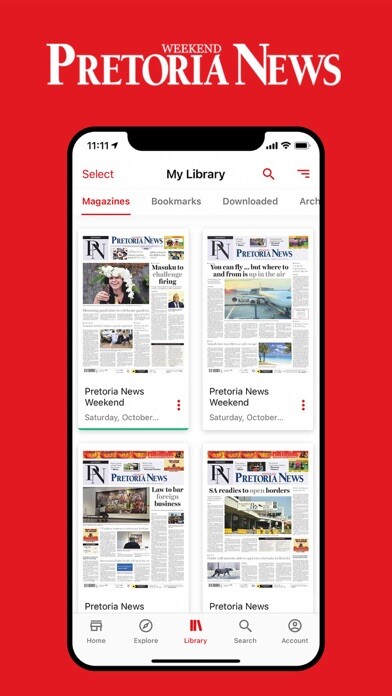Emulate iPhone app Pretoria News Weekend using MyAndroid Emulate iPhone app Pretoria News Weekend using MyAndroid