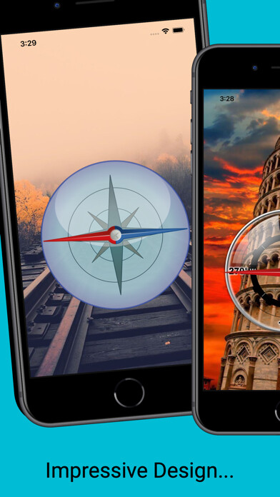 Emulate iPhone app Pretty Compass using MyAndroid