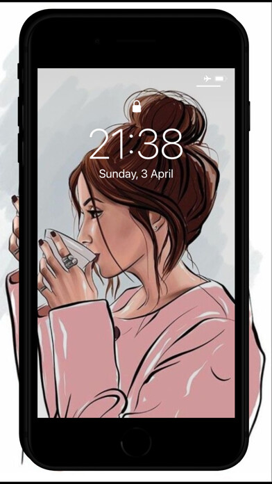 Emulate iPhone app Pretty Girly Wallpapers Girls using MyAndroid