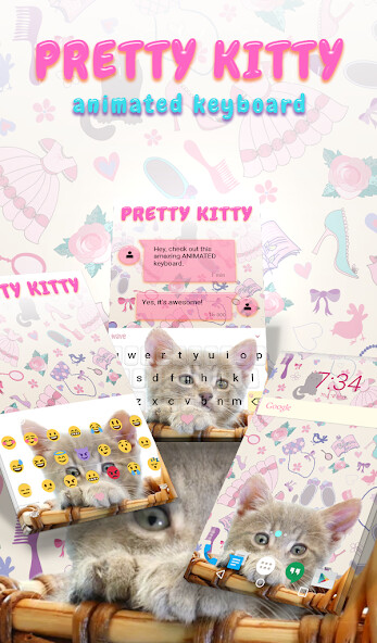 Run android online APK Pretty Kitty Animated Keyboard + Live Wallpaper from MyAndroid or emulate Pretty Kitty Animated Keyboard + Live Wallpaper using MyAndroid
