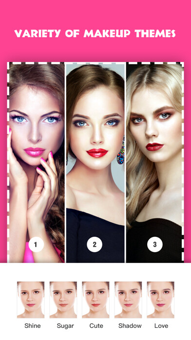 Emulate iPhone app Pretty Makeup - Beauty Camera using MyAndroid