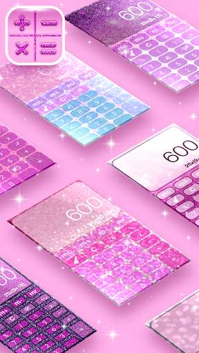 Emulate Android APK Pretty Pink Glitter Calculator