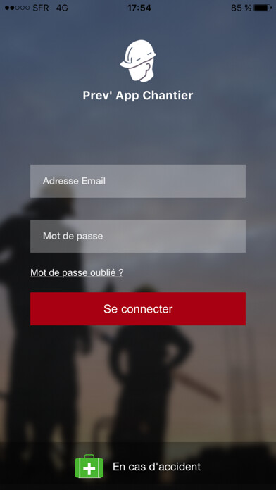 Emulate iPhone app Prev’ App Chantier using MyAndroid