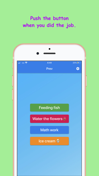 Emulate iPhone app Prev app using MyAndroid