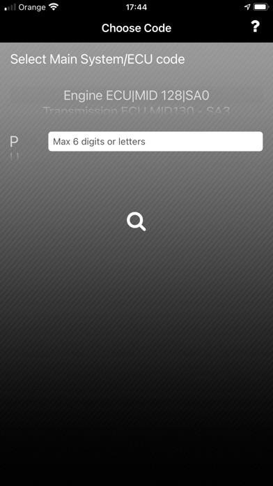 Emulate iPhone app Prevost OBD Code Converter using MyAndroid