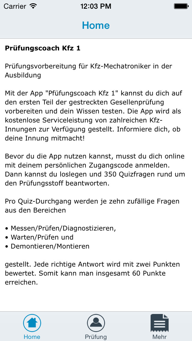 Emulate iPhone app Prüfungscoach Kfz-1 using MyAndroid Emulate iPhone app Prüfungscoach Kfz-1 using MyAndroid