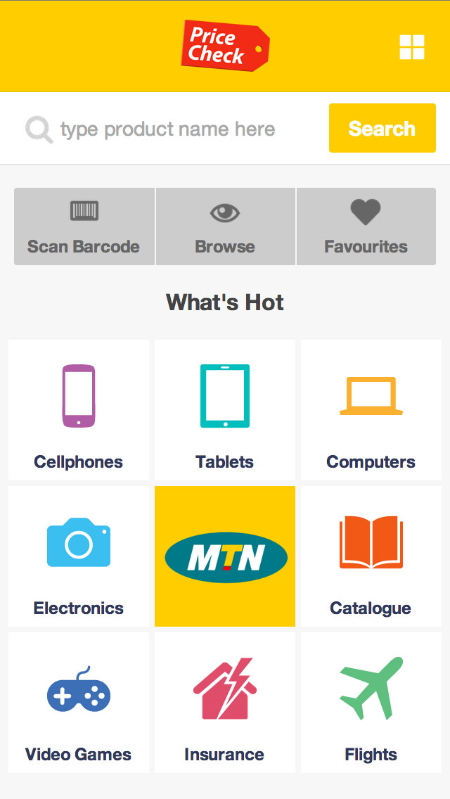 Emulate iPhone app PriceCheck MTN using MyAndroid Emulate iPhone app PriceCheck MTN using MyAndroid