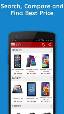Emulate Android APK Price Comparison App for India