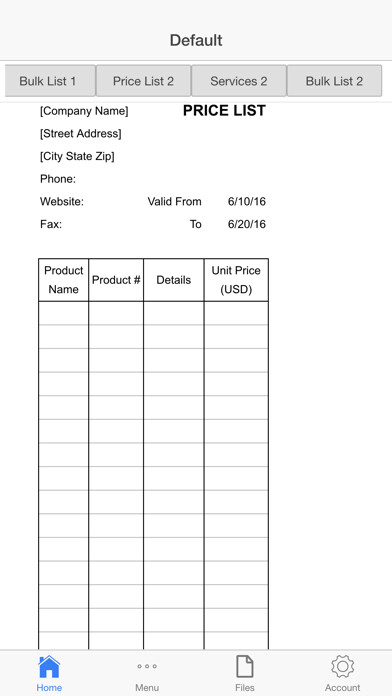 Emulate iPhone app Price Lists using MyAndroid Emulate iPhone app Price Lists using MyAndroid