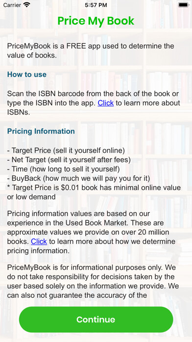 Emulate iPhone app PriceMyBook using MyAndroid