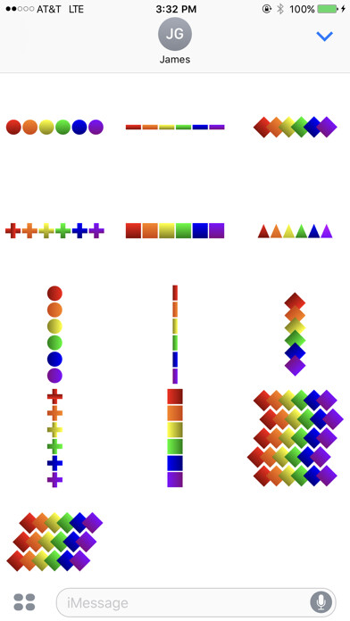 Emulate iPhone app Pride Month Stickers using MyAndroid
