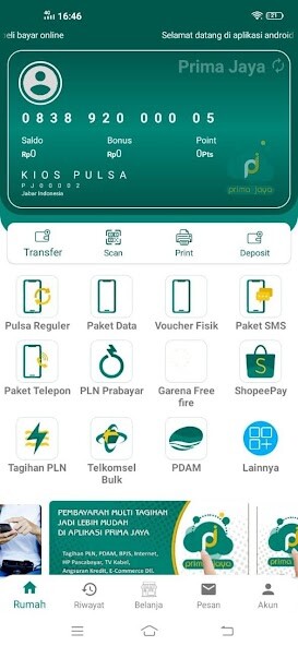 Run android online APK Prima Jaya ( PULSA DAN PPOB ) from MyAndroid or emulate Prima Jaya ( PULSA DAN PPOB ) using MyAndroid Run android online APK Prima Jaya ( PULSA DAN PPOB ) from MyAndroid or emulate Prima Jaya ( PULSA DAN PPOB ) using MyAndroid
