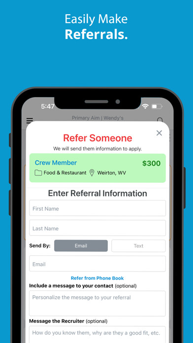 Emulate iPhone app Primary Aim Referrals using MyAndroid Emulate iPhone app Primary Aim Referrals using MyAndroid