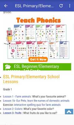Emulate Android APK Primary school lessons