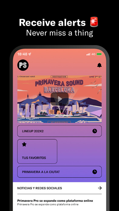 Emulate iPhone app Primavera Sound Barcelona using MyAndroid Emulate iPhone app Primavera Sound Barcelona using MyAndroid