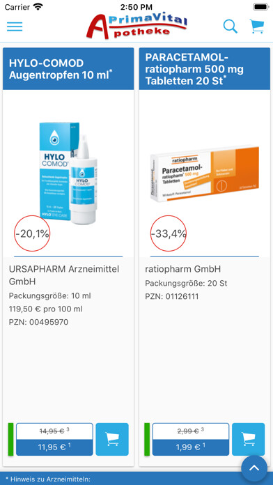 Emulate iPhone app PrimaVital App using MyAndroid