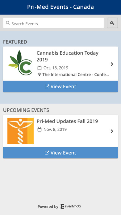 Emulate iPhone app Pri-Med Events - Canada using MyAndroid Emulate iPhone app Pri-Med Events - Canada using MyAndroid
