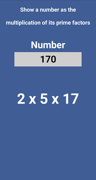 Run android online APK Prime factors of a number from MyAndroid or emulate Prime factors of a number using MyAndroid Run android online APK Prime factors of a number from MyAndroid or emulate Prime factors of a number using MyAndroid
