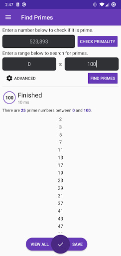 Run android online APK Prime Number Finder from MyAndroid or emulate Prime Number Finder using MyAndroid Run android online APK Prime Number Finder from MyAndroid or emulate Prime Number Finder using MyAndroid