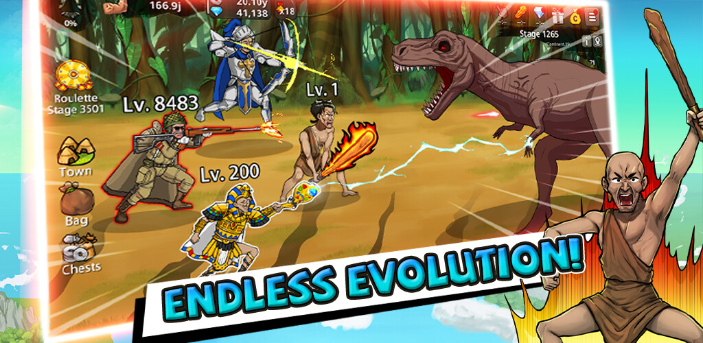 Run android online APK Primitive Brothers : Endless Evolution from MyAndroid or emulate Primitive Brothers : Endless Evolution using MyAndroid