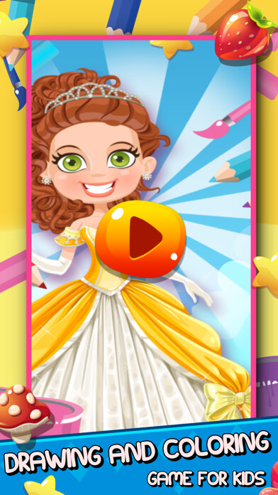 Emulate iPhone app Princess Book Drawing And Coloring Game For kids using MyAndroid Emulate iPhone app Princess Book Drawing And Coloring Game For kids using MyAndroid