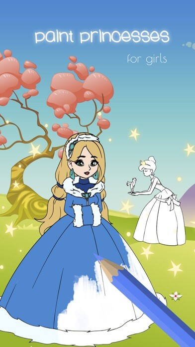 Emulate iPhone app Princess coloring books game using MyAndroid Emulate iPhone app Princess coloring books game using MyAndroid