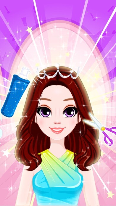 Emulate iPhone app Princess Deluxe Beauty Salon - Girls Makeup Games using MyAndroid