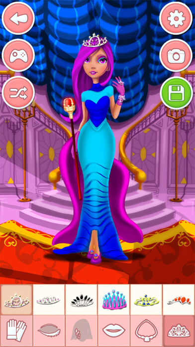 Emulate iPhone app Princess dress-up games - girls make up salon using MyAndroid Emulate iPhone app Princess dress-up games - girls make up salon using MyAndroid