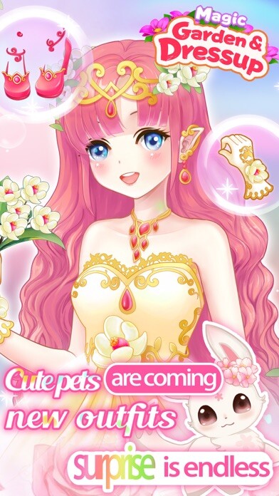 Emulate iPhone app Princess Garden Dressup using MyAndroid