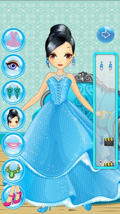 Emulate iPhone app Princess Girls Dress up and Make up Makeover Game using MyAndroid